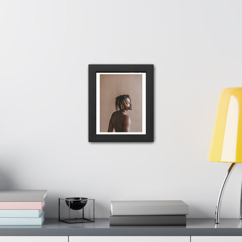 Male Portrait 3 - Elegant Framed Poster - Artistic Male Portrait for Modern Home Decor