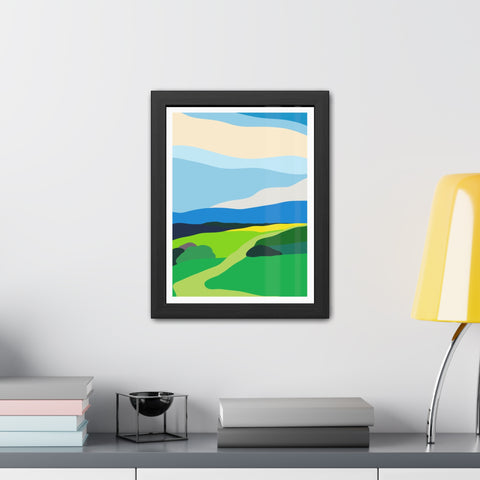 Scapes 2 - Vibrant Landscape Framed Poster - Modern Wall Art for Home Décor
