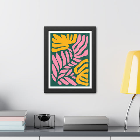 Natural Formation 8 - Tropical Floral Framed Poster - Modern Wall Art for Home Decor