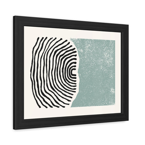Ink Stamp 5 - Abstract Framed Art Print - Modern Vibes for Home Décor