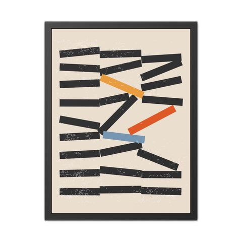 Jarrod 1 - Abstract Framed Poster - Modern Wall Art for Home Decor