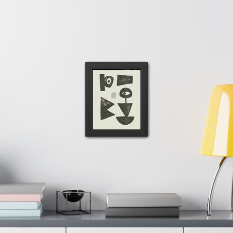 Jonathan 1 - Abstract Geometric Framed Poster Artwork - Modern Home Decor