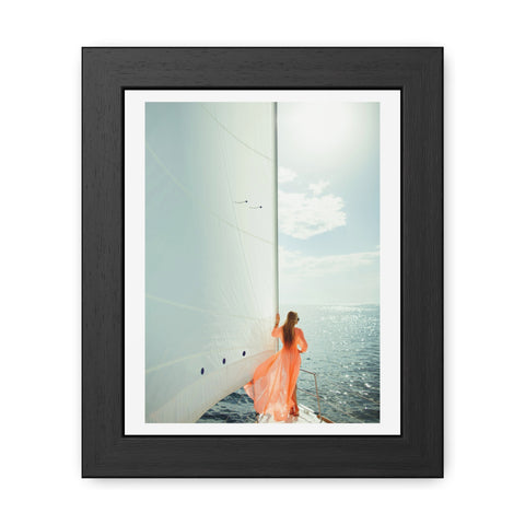 On the boat 1 - Sailing Dream Framed Poster - Nautical Wall Art for Ocean Lovers
