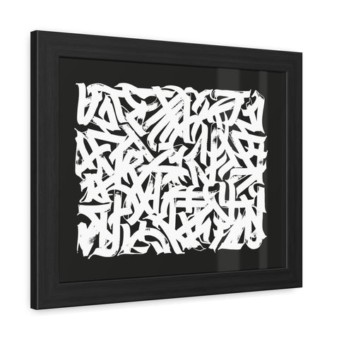 Smith 2 - Abstract Art Framed Poster – Modern Black and White Wall Decor for Home & Office