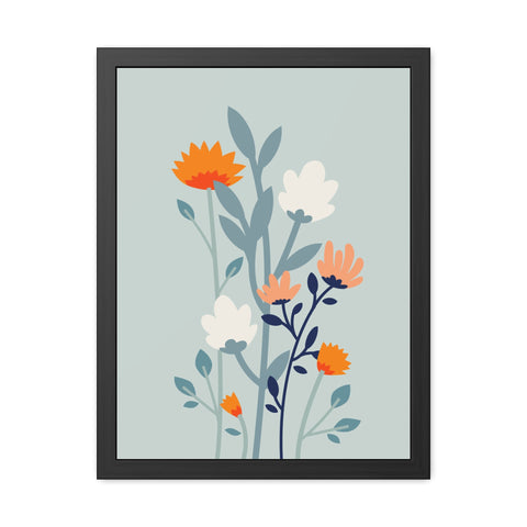 Floral Growth 1 - Framed Poster - Aesthetic Wall Art for Home Decor