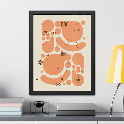 Kinta 1 - Abstract Art Framed Poster | Modern Wall Decor for Home & Office