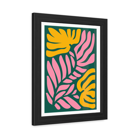 Natural Formation 8 - Tropical Floral Framed Poster - Modern Wall Art for Home Decor