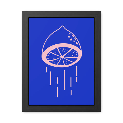 When life gives you lemons 4 - Lemon Drip Framed Poster | Vibrant Wall Art for Home Decor
