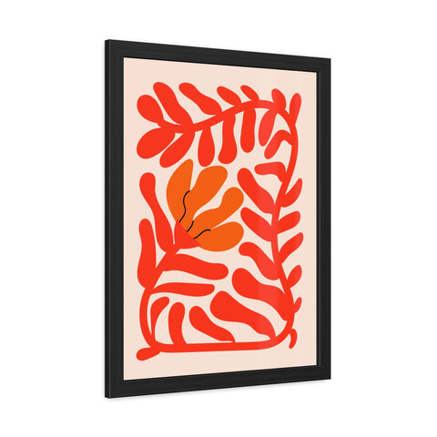 Marinda 9 - Vibrant Floral Framed Poster | Modern Home Decor | Abstract Art for Living Room
