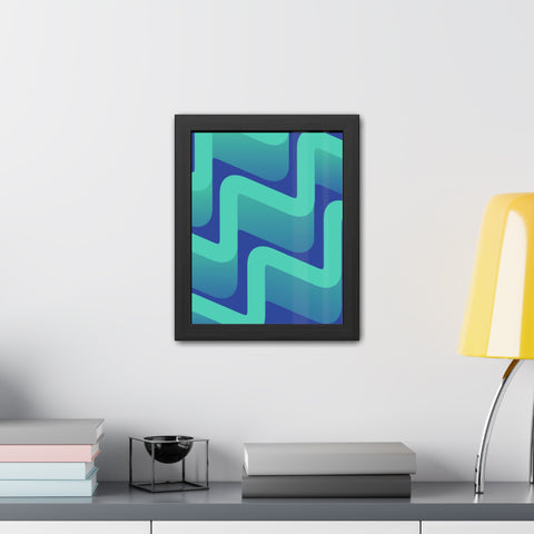 Abstractica 3 - Abstract Waves Framed Poster | Modern Home Decor | Vibrant Wall Art