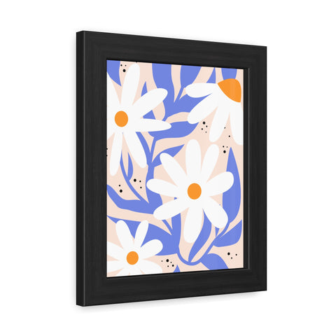 Marinda 10 - Floral Framed Poster – Cheerful Daisy Wall Art for Home Décor