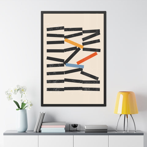 Jarrod 1 - Abstract Framed Poster - Modern Wall Art for Home Decor