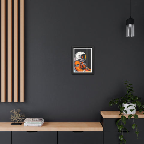 Astrum 1 - Astronaut Framed Poster - Space Art for Adventure Lovers