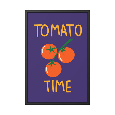 Tomato Time Framed Poster - Bright and Playful Kitchen Decor