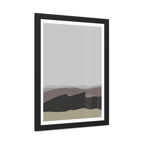 Desert Sun 2 - Modern Landscape Framed Poster - Wall Art for Home Decor - Neutral Tones