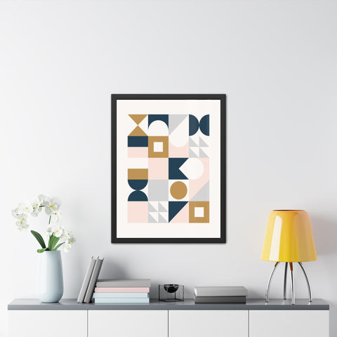 Crown 2 - Geometric Framed Poster Art for Modern Decor | Abstract Wall Art | Stylish Home Accent