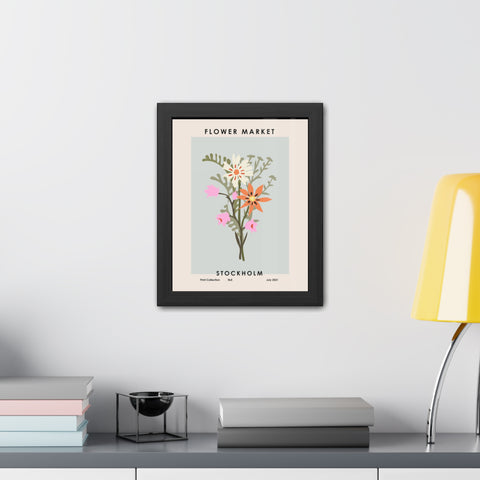 Flower Market - Stockholm - Botanical Framed Poster - Flower Market Stockholm Art Print
