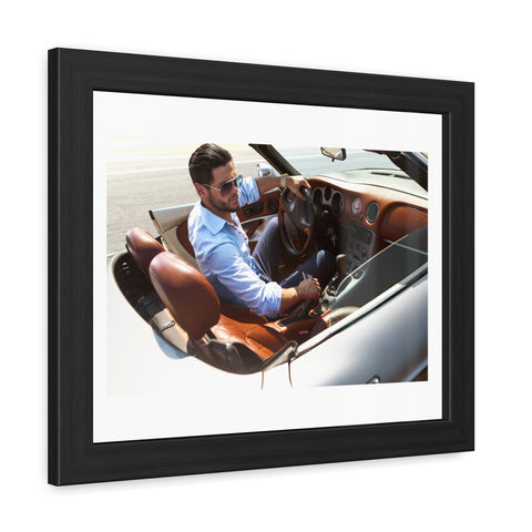 Hop in - Luxury Car Enthusiast Framed Poster - Stylish Wall Art for Home or Office