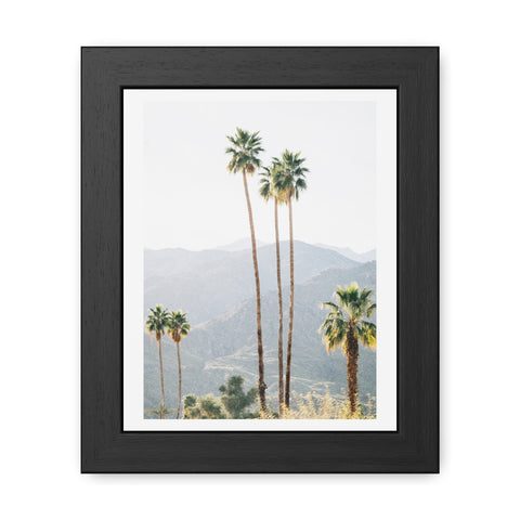 Palm Springs - Palm Trees Framed Poster - Tropical Wall Art for Home Decor