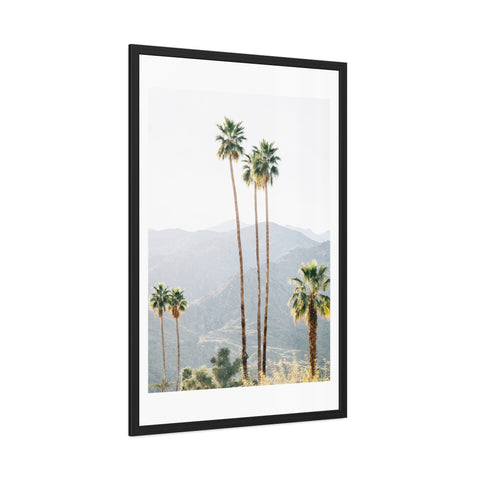 Palm Springs - Palm Trees Framed Poster - Tropical Wall Art for Home Decor