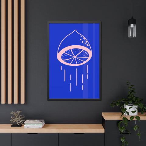 When life gives you lemons 4 - Lemon Drip Framed Poster | Vibrant Wall Art for Home Decor