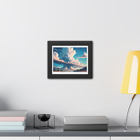 Cloudscape - Serene Landscape Framed Poster - Ideal for Home Decor & Gifting