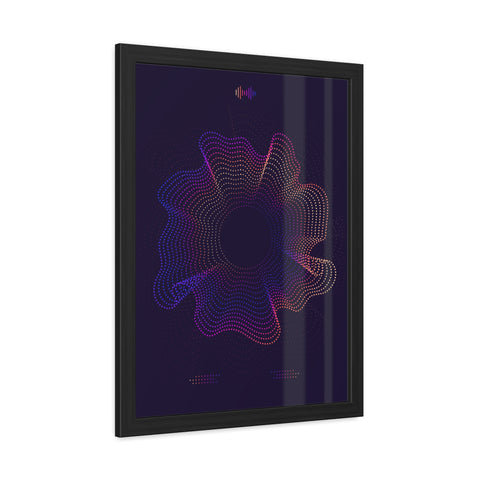Sound Nova 2 - Vibrant Abstract Wave Framed Poster - Modern Wall Art for Music Lovers