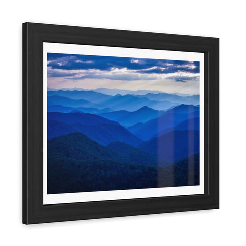 Bluescape - Serene Mountain Landscape Framed Poster – Perfect Wall Art for Nature Lovers