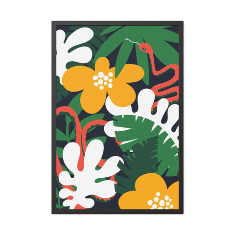 Amazon 3 - Tropical Botanical Framed Poster - Vibrant Jungle Art for Home Decor