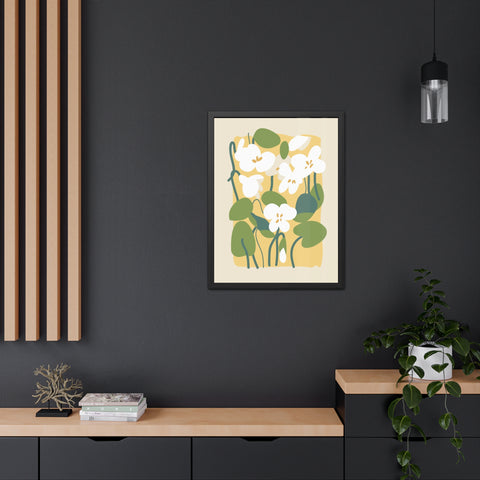 Flowers 1 - Botanical Framed Poster - Floral Wall Art for Home Decor, Perfect Gift for Nature Lovers