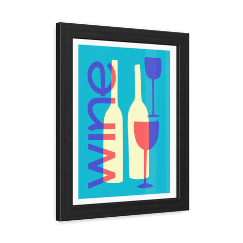 Wine Country 7 - Modern Wine Framed Poster - Colorful Wall Art for Wine Lovers