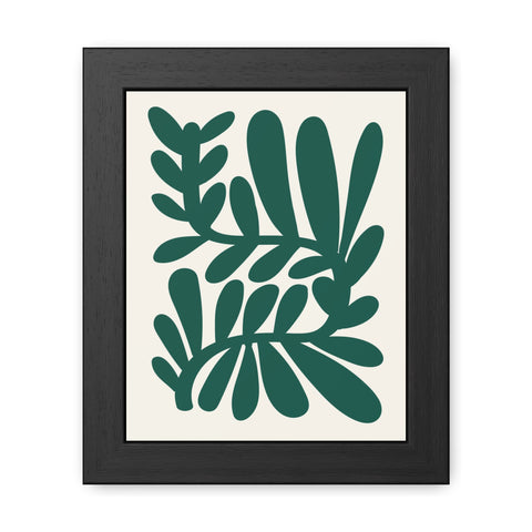 Natural Formation 14 -Botanical Framed Poster - Modern Leaf Wall Art Decor for Home & Office