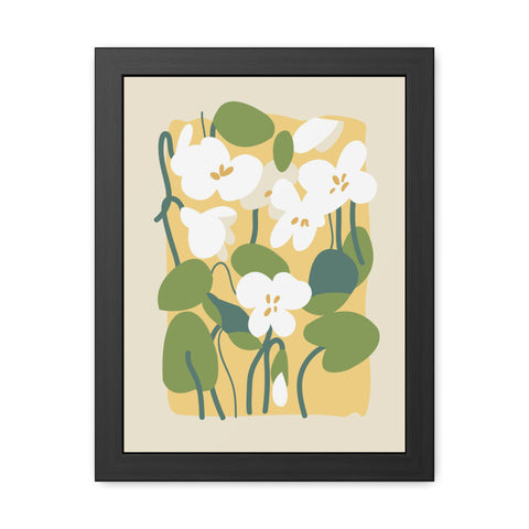 Flowers 1 - Botanical Framed Poster - Floral Wall Art for Home Decor, Perfect Gift for Nature Lovers