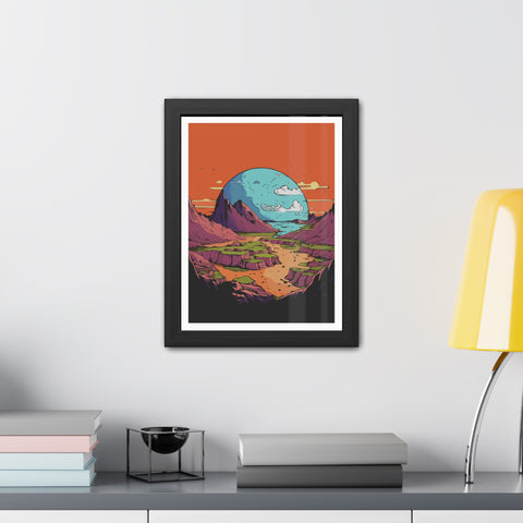 Astrum 3 - Vibrant Framed Poster – Scenic Landscape Art for Home Décor