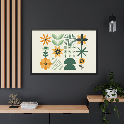 Farmhouse 2 - Botanical Framed Poster - Modern Floral Art for Home Decor
