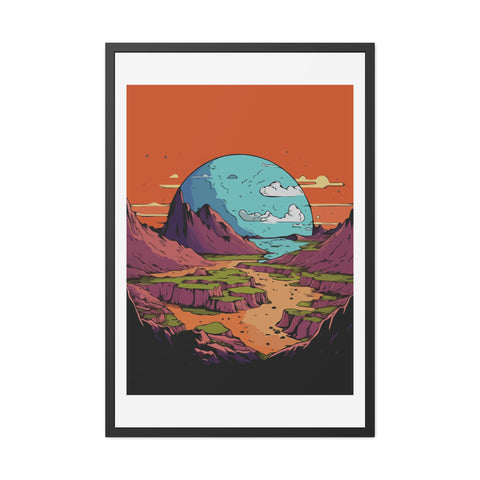 Astrum 3 - Vibrant Framed Poster – Scenic Landscape Art for Home Décor