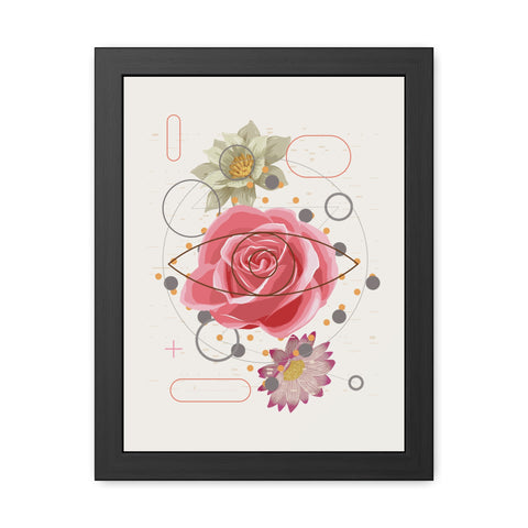 Lavish 2 - Boho Floral Framed Poster - Modern Home Aesthetic Decoration