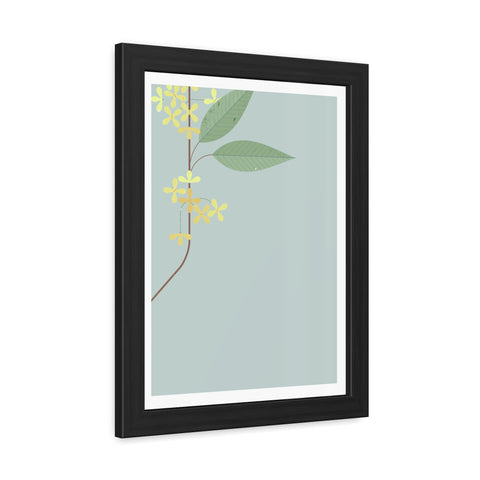 Botanical Gradual 1 - Framed Poster - Elegant Floral Art for Home Décor