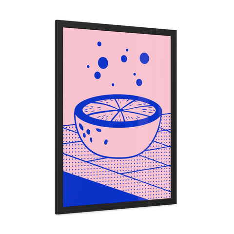When life gives you lemons 7 - Modern Framed Poster - Vibrant Fruit Bowl Artwork for Home Decor