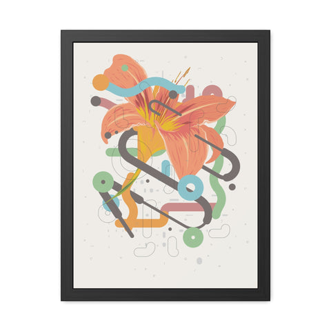 Lavish 4 - Vibrant Floral Art Framed Poster - Modern Home Decor