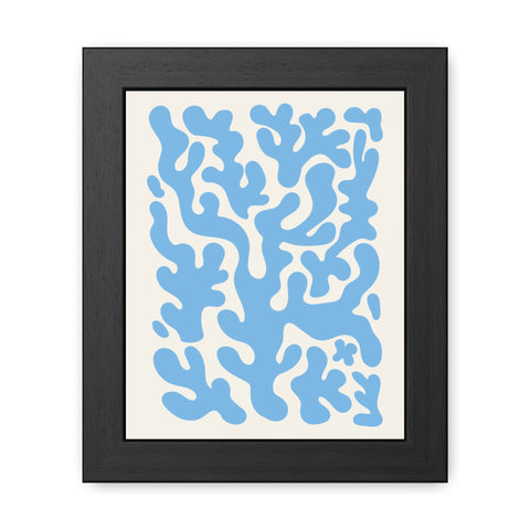 Natural Formation 1 - Ocean-Inspired Framed Poster - Abstract Coral Design for Home Decor