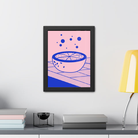 When life gives you lemons 7 - Modern Framed Poster - Vibrant Fruit Bowl Artwork for Home Decor