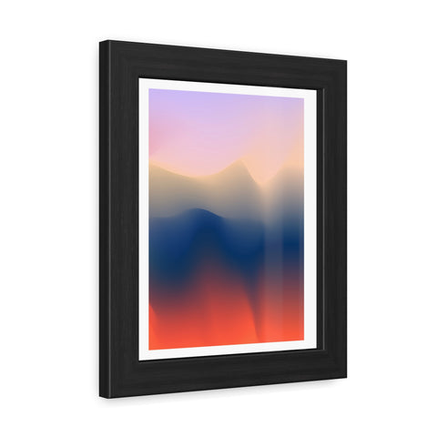 Spiritual 4 - Serene Abstract Framed Poster - Modern Wall Art for Calm Spaces