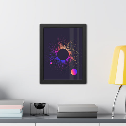 Sound Nova 1 - Cosmic Vibe Framed Poster - Celestial Art for Home Decor