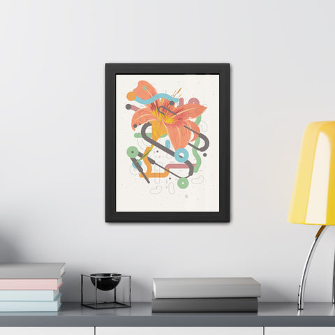 Lavish 4 - Vibrant Floral Art Framed Poster - Modern Home Decor