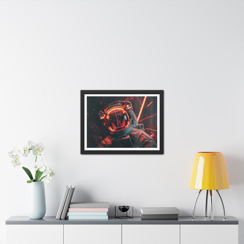 Kev - Cosmic Astronaut Framed Poster - Sci-Fi Wall Art for Space Enthusiasts