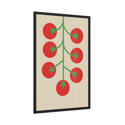 Tomato Vine Framed Poster - Minimalist Wall Art for Kitchen Decor