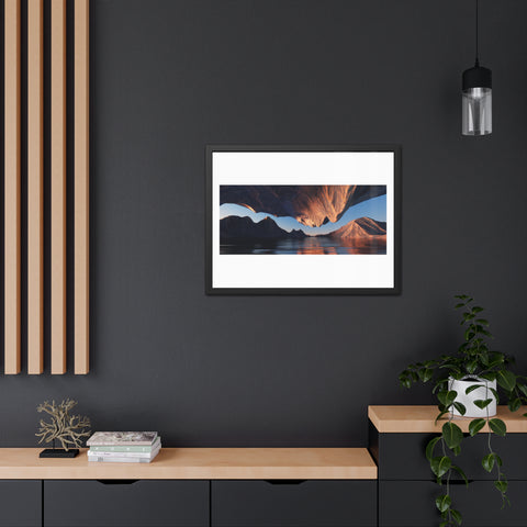 Rock Formation 3 - Stunning Landscape Framed Poster | Abstract Mountain Reflection Wall Art