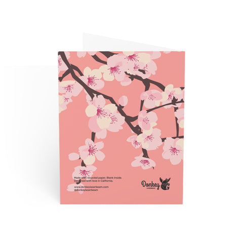 Cherry Blossom Greeting Cards — Abstract / Floral Greeting Card - Illustrated, Beautiful, any occasion