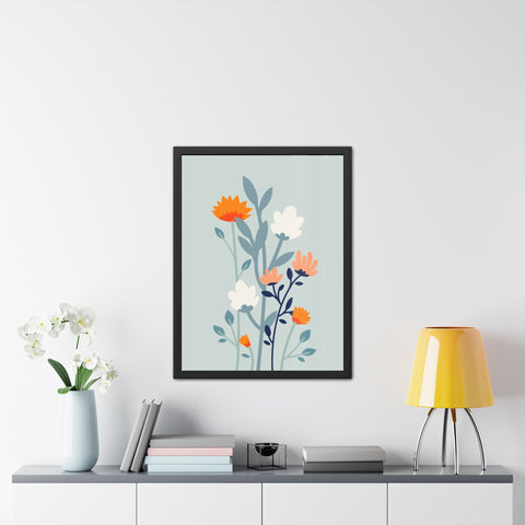 Floral Growth 1 - Framed Poster - Aesthetic Wall Art for Home Decor